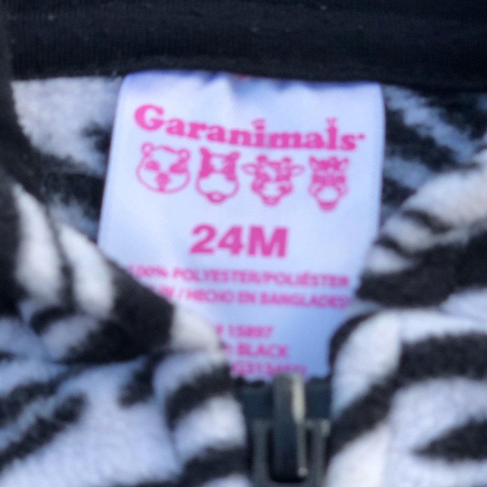 Safari ZEBRA 🦓 striped hoodie suit - 24m/2T - Picture 4 of 4